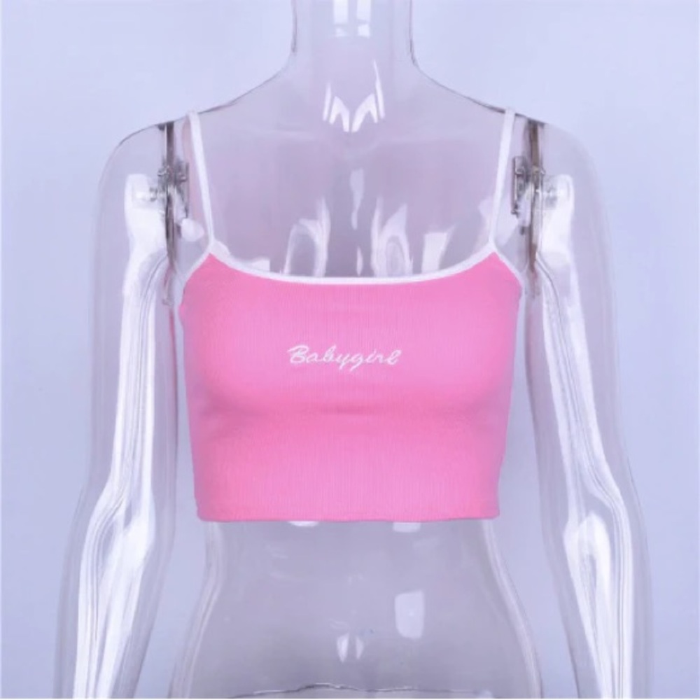 Baby Girl Pink Mini Crop Top